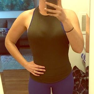 Free People Seamless Ribbed Low Back Halter